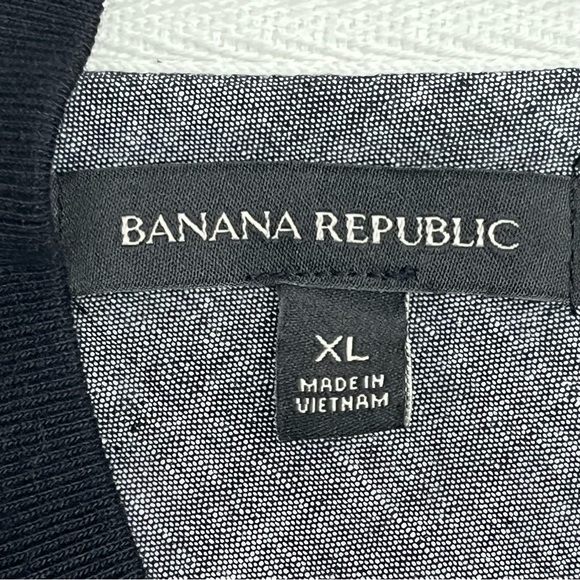 Banana Republic Jacket XL Black Snap Button Lightweight Bomber Style Preppy Men - Picture 5 of 15